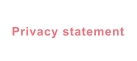 Privacy statement